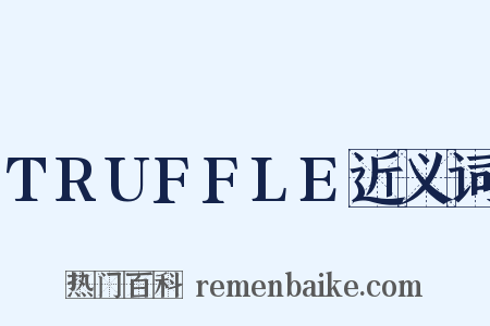 TRUFFLE近义词是什么意思的图片